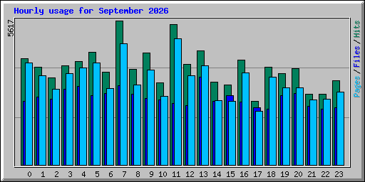 Hourly usage for September 2026